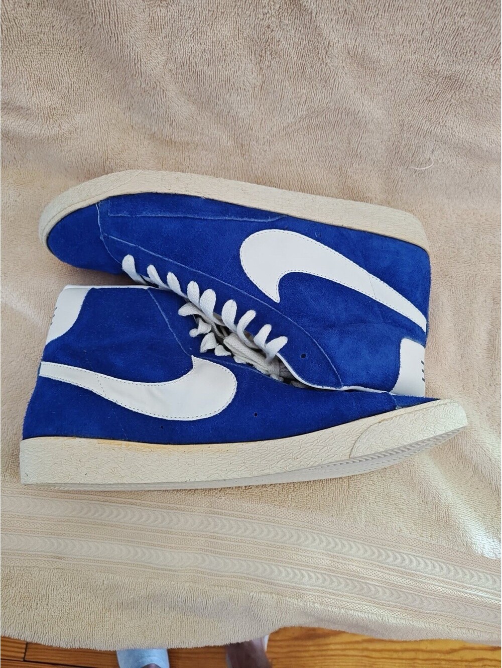 Nike Blazer High Suede Men Sneaker 11.5 Blue Old Royal Shoes 344344-411